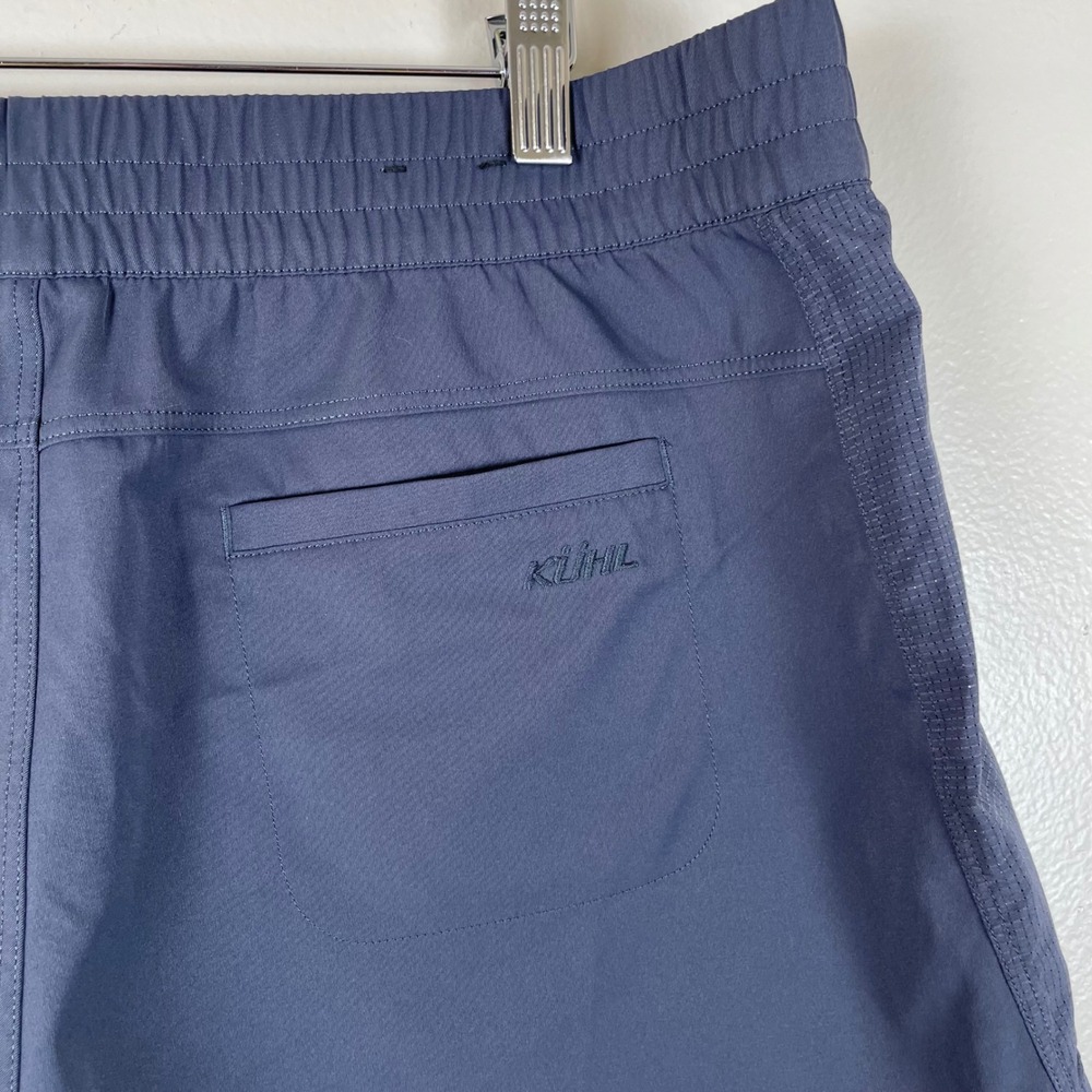 KUHL Women's XL Shorts Gray Hiking Athletic Mesh Side Panels Pull On - Picture 5 of 11
